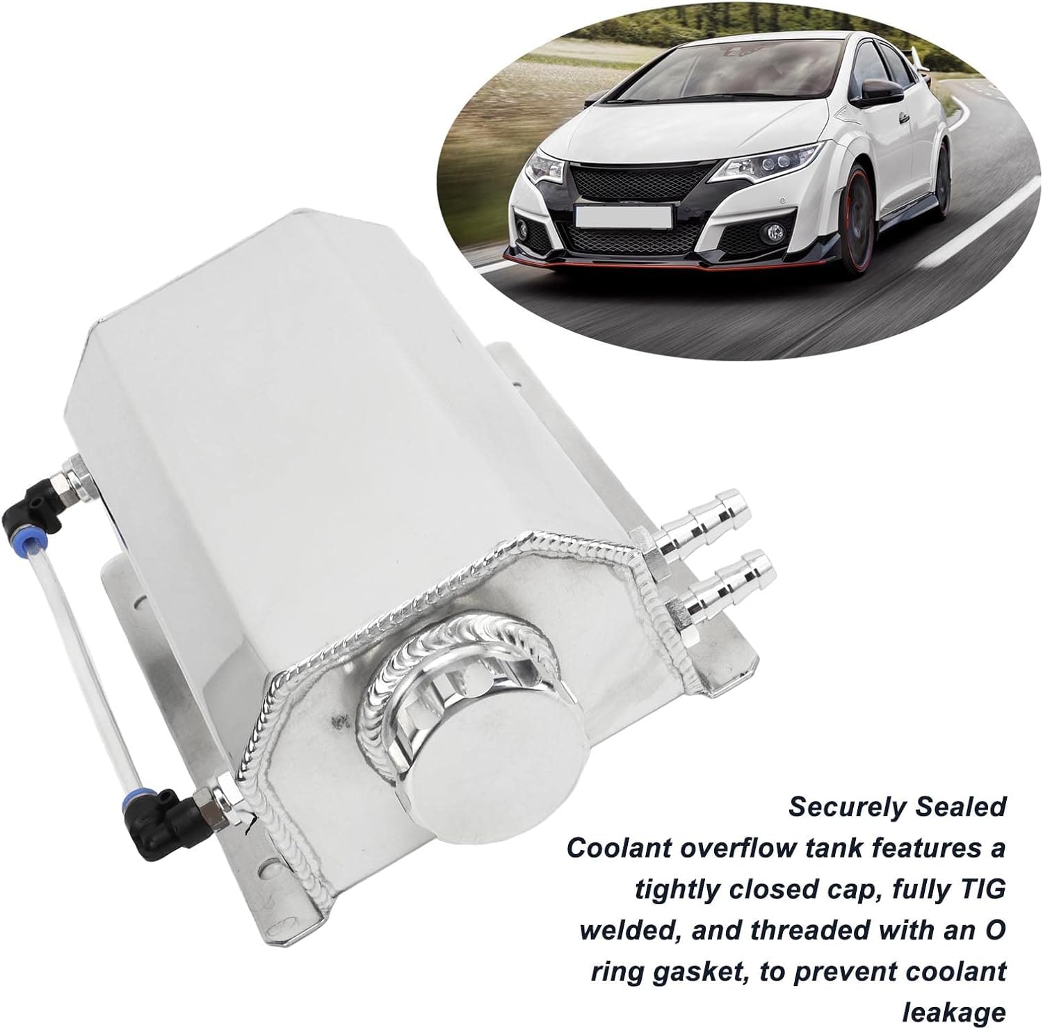 Amazon | ラジエーターリザーバータンク 高強度 ユニバーサル 2L容量